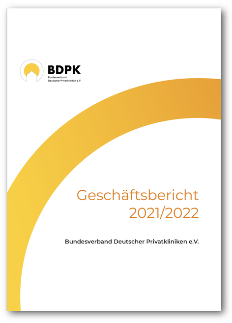 Titelseite des BDPK-Geschäftsberichts 2021/2022